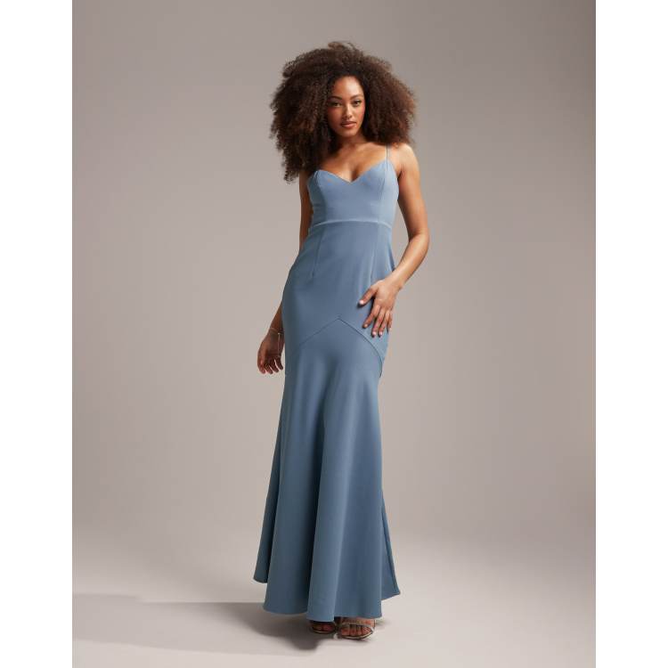 Pale blue 2024 fishtail dress