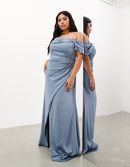 Asos curve shop blue dress