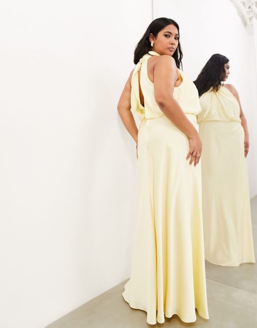 Lemon bridesmaid dresses clearance asos