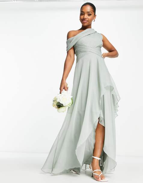 Wrap hot sale bridesmaid dresses