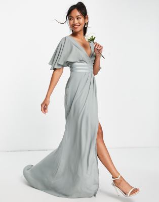 Sheath V-Neck Sash Floor-Length Short-Sleeve Jersey, 56% OFF