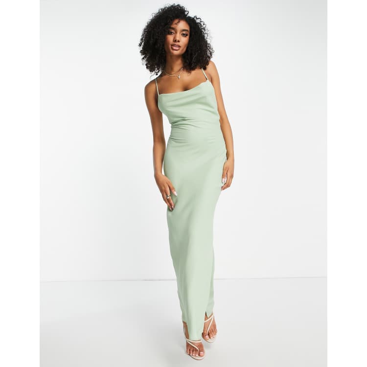 Sage green store bridesmaid dresses asos