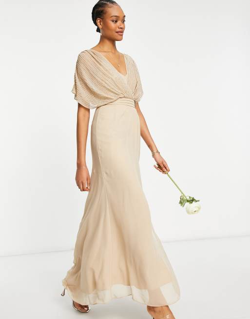 Asos champagne bridesmaid dresses sale