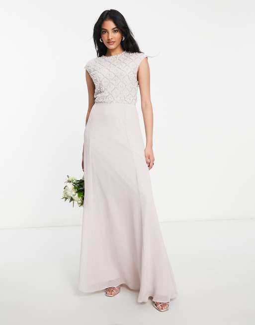 Embellished short sleeve maxi dress sale