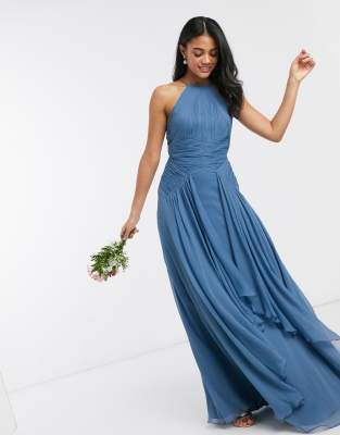 blue maxi dress