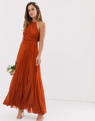 asos orange dresses