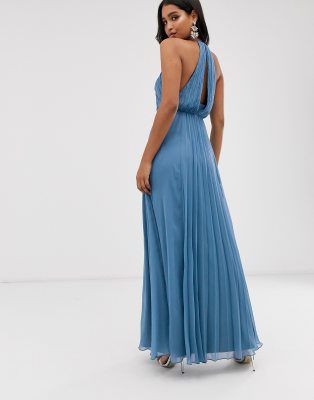 asos light blue bridesmaid dress