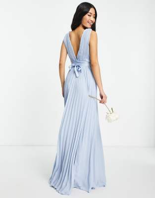 asos light blue bridesmaid dress