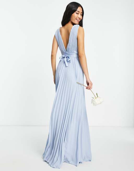 Asos pleated hot sale bridesmaid dress