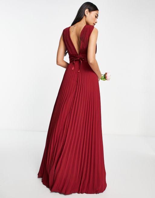 Asos bridesmaid shop dresses burgundy