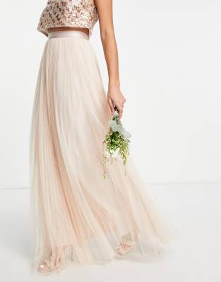 Champagne Maxi Skirt