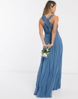 asos blue bridesmaid
