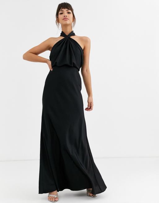 Black bridesmaid 2025 dresses asos