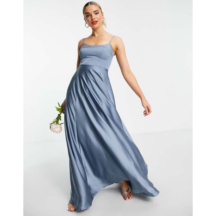 Dusty Blue Bridesmaid Dresses Asos Azazie In-Stock Bridesmaid Dresses  A-Line One-Shoulder Floor-Length