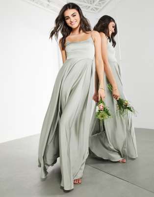 asos green bridesmaid dress