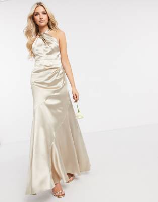 asos satin bridesmaid dress