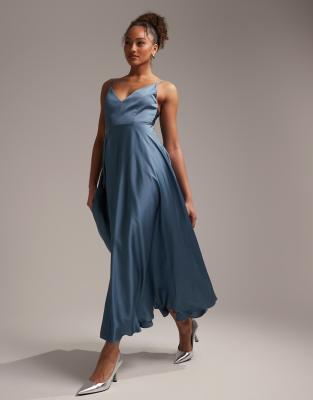 Asos light 2025 blue bridesmaid dress