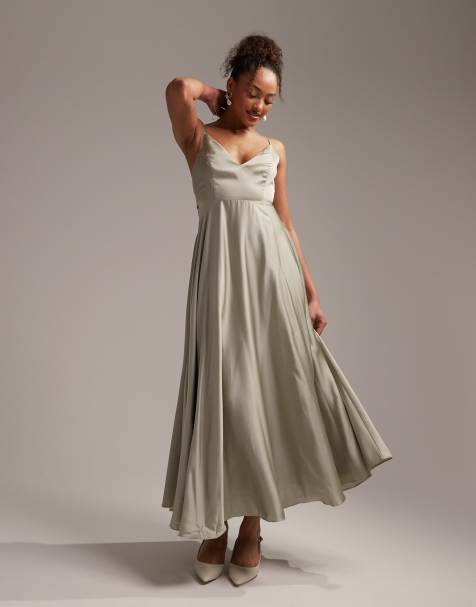 Gold bridesmaid dresses outlet asos