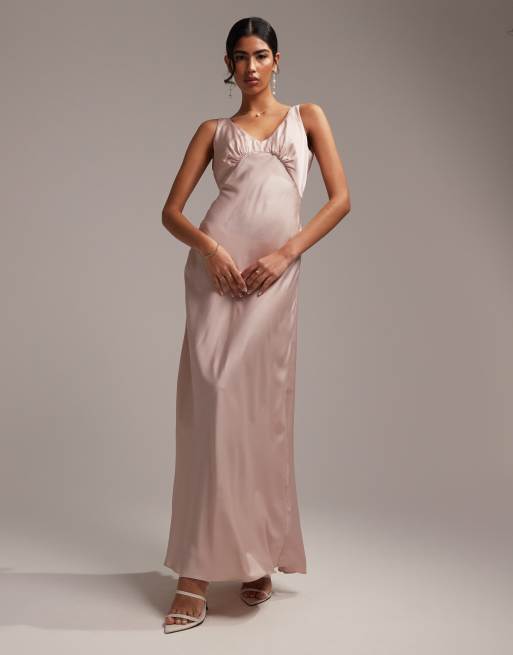 Ruched bridesmaid outlet dresses