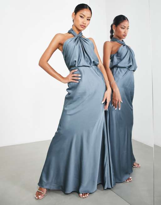 Asos silver deals bridesmaid dress