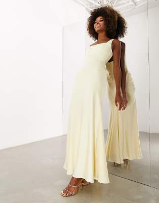 lemon bridesmaid dresses