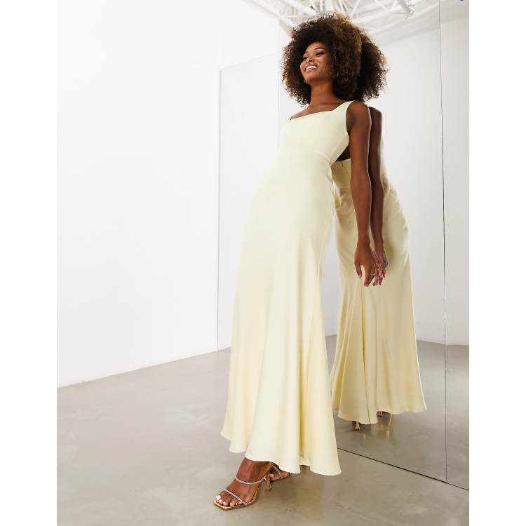 Lemon bridesmaid clearance dresses asos