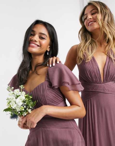 Purple and green bridesmaid on sale dresses