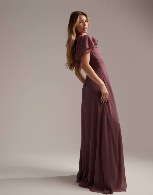 Asos bridesmaid hotsell dresses burgundy