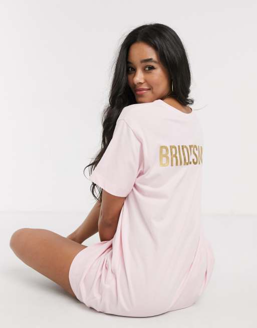 ASOS DESIGN bridesmaid sleep tee ASOS