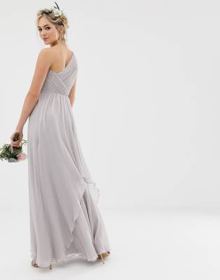 asos silver bridesmaid dress