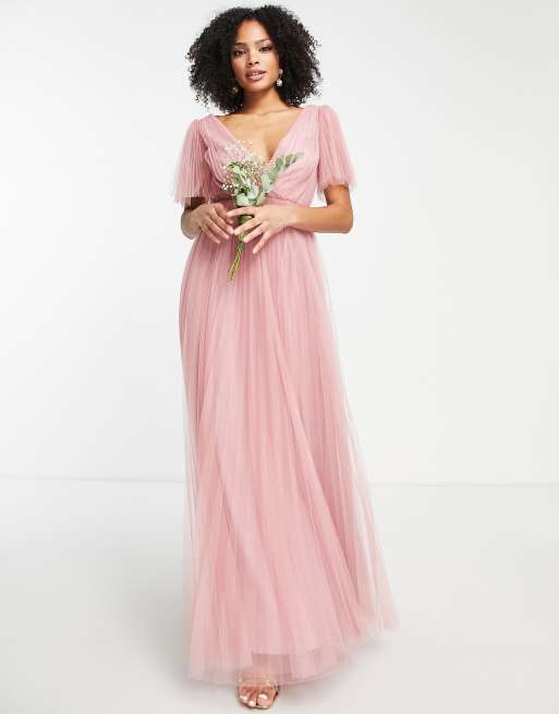 Asos design soft tulle maxi outlet dress