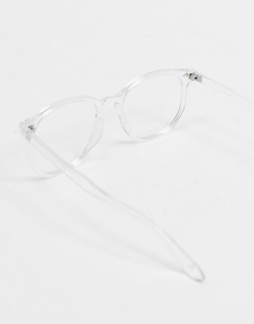 ASOS DESIGN – Brille mit klarer Fassung, klaren Gläser und Blaulichtfilter, 3 von 4