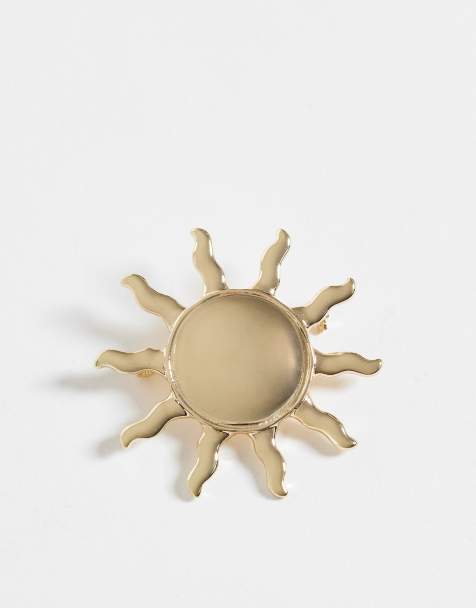 ASOS DESIGN - Broche soleil - Doré - view 1