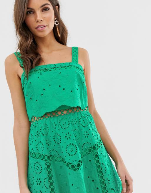 Asos design petite lace cami midi prom outlet dress