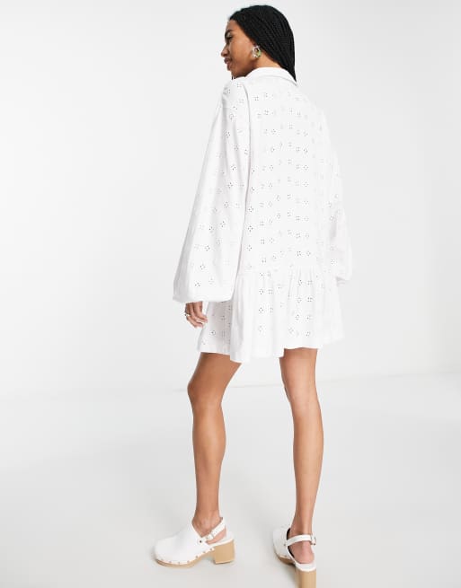 Long sleeve clearance white tunic dress