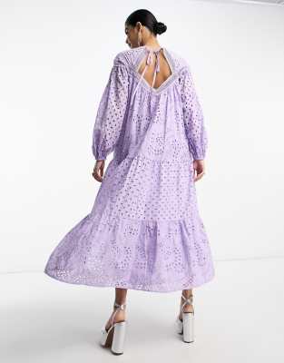 Lilac 2025 broderie dress