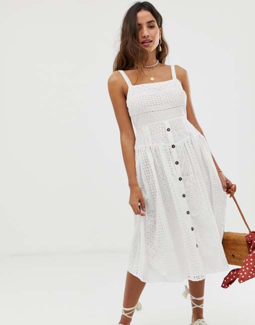 Asos white sundress online