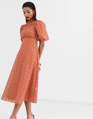 asos terracotta dress