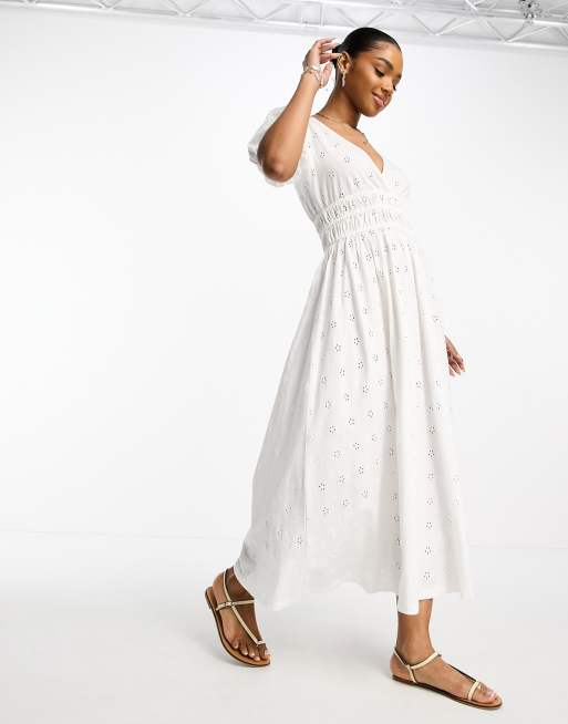 Asos design 2024 white dress