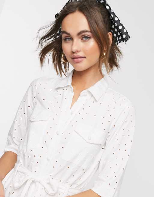 Robe chemise blanche discount asos