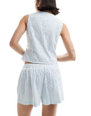 Asos Design Broderie Shorts