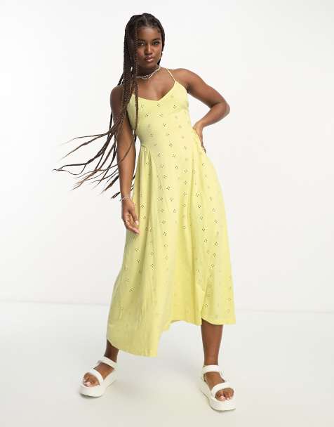 Pale yellow summer on sale dress