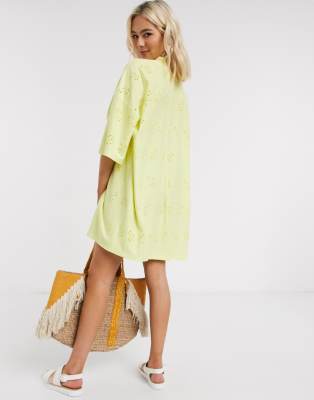 lemon shirt dress