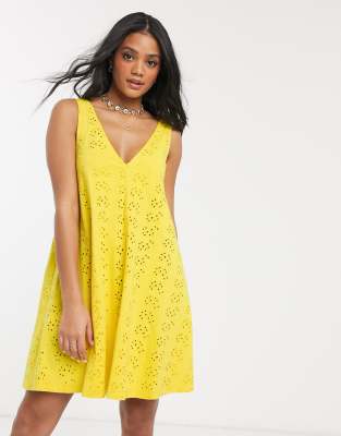 yellow mini sundress