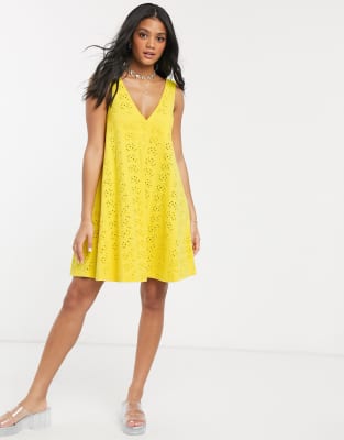 yellow mini sundress