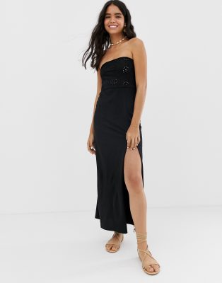 asos bandeau maxi dress