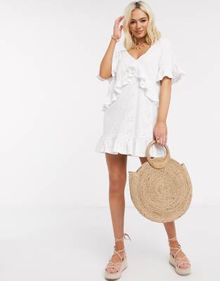 asos white short dress