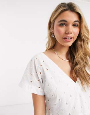 asos white smock dress