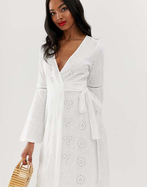 Broderie 2024 wrap dress