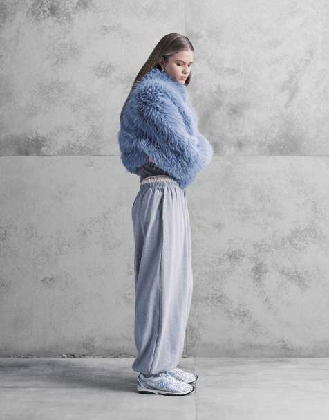 ASOS DESIGN - Broek met ballonpijpen in gemêleerd grijs - view 1